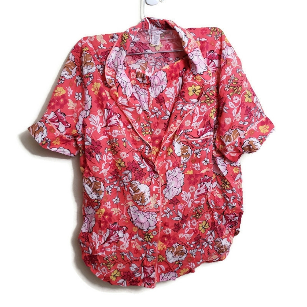 Victoria's Secret Floral Coral PJ Short Set Sz M